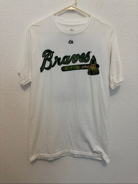 Majestic Atlanta Braves Camo Chipper Jones Jersey Tee